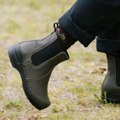Aalbek Women's Chelsea Boot in Olive