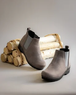 Hudson Women's Leather Chelsea Boot in Antracite