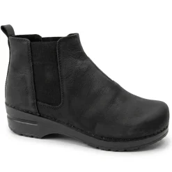 Hudson Women's Leather Chelsea Boot in Black