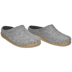 Lodge Slide Unisex Wool Slipper in Slate
