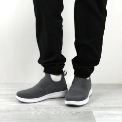 Trident Unisex Slip-on Sneaker in Grey
